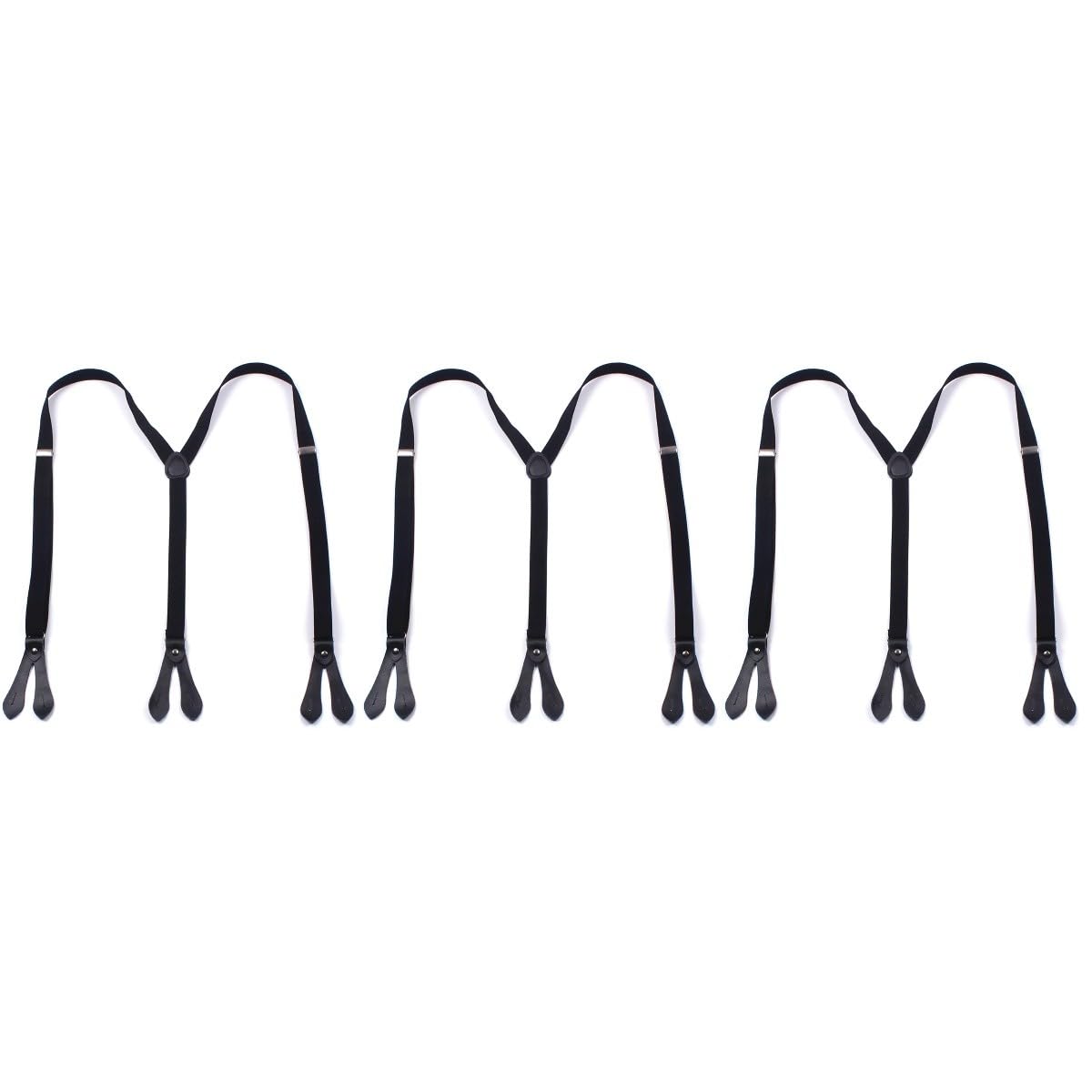 bretelles avec boutons sangles de levage bretelles unisexes bretelles noires bretelles élastiques