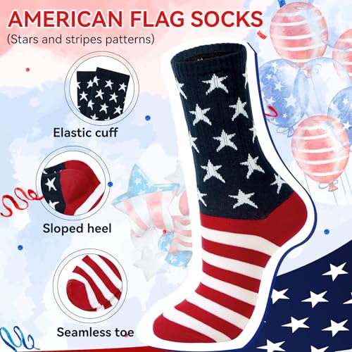 Image of Zando Novelty Striped Retro Vintage Casual Crew Socks for Women - Cotton Sporty Calf Socks