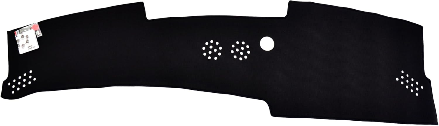 WellVisors Black Dash Mat Dashboard Cover Compatible with 2024 2025 Hyundai Kona Kona Electric Non-HUD 3-886HY021