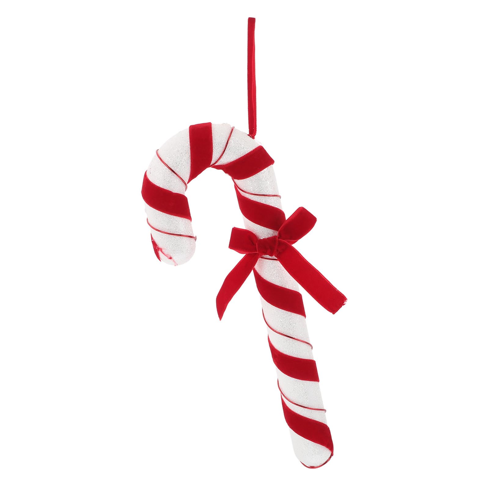 TOYANDONA 5 Piezas Adorno Colgante Navideño de Felpa Rojo y Blanco para