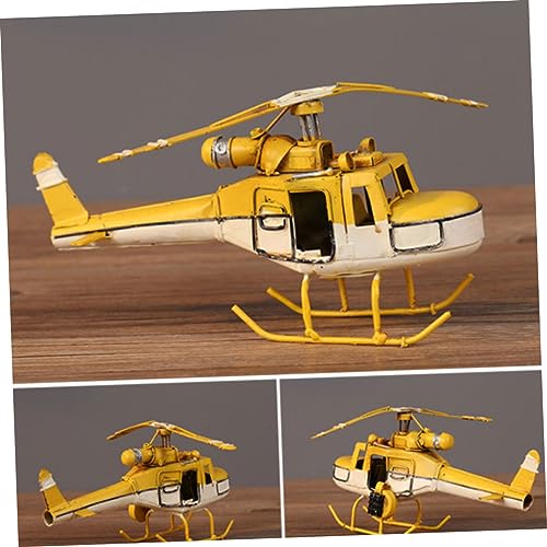 Avion rétro modèle artisanal en métal pour sublimer votre décoration de bureau - 7