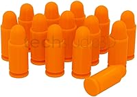 Vista 2 de 9mm Dummy Rounds, Snap Caps (10 - Pack) - Firearms Dry Fire Ammo for Training - Made in USA Orange