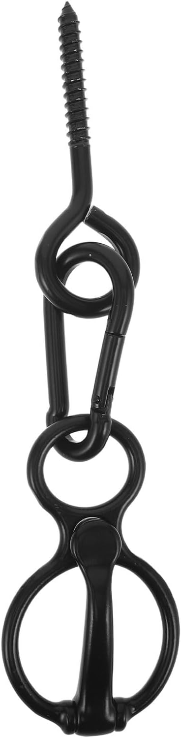 Toddmomy Stainless Steel Horse Tie Ring with Eye Bolt for Training Aid and Quick Release Safety, Reliable Stall Guard Attachment for Grooming and Wash Stand, Heavy Duty Horse Riding