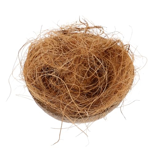 WEKADRIN 天然椰子??? 椰子殻製ハンギングバードハウス 繁殖用鳥の巣 小