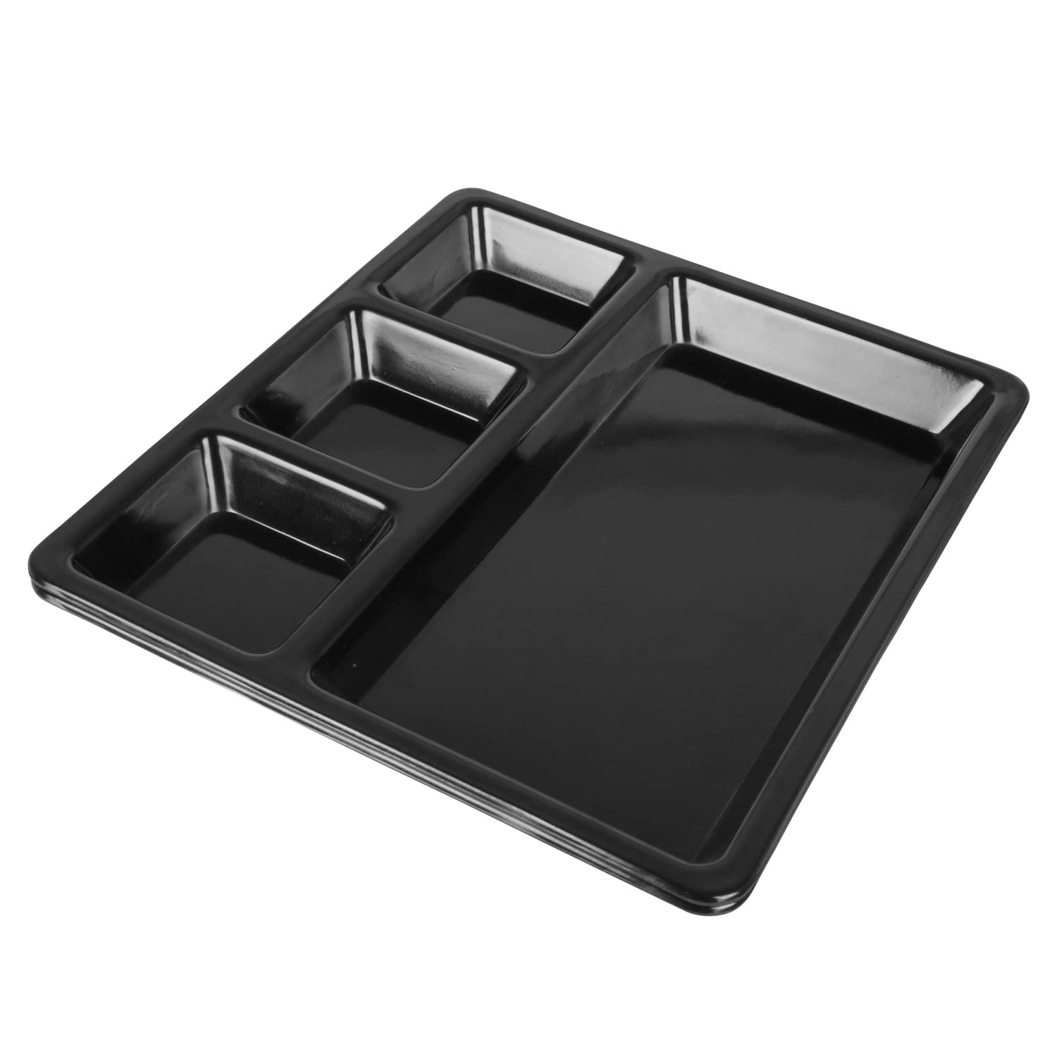 TWINK Lunch Plates ,Dinner Plates Thali || Full Length Lunch Thali Multicolor Plate Set of 2 (Black, Melamine) (B0B7BHFB1F) Amazon Price History, Amazon Price Tracker