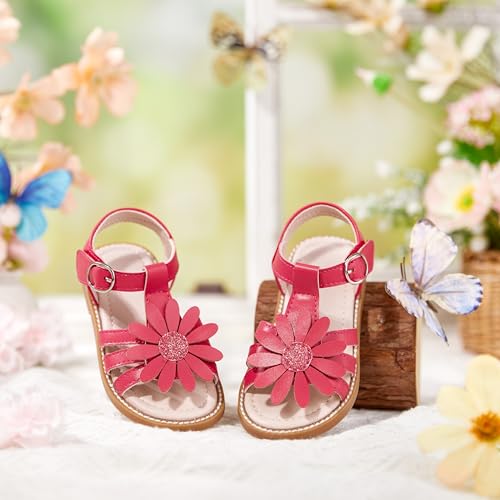 Image of Kiderence Toddler Girls Sandals Little Girls Kids Summer Shoes Toddler Sandals
