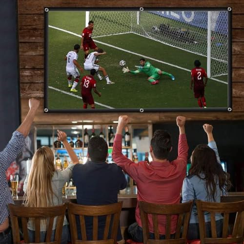 Pantalla de proyección de tejido grueso mate para cine en casa 7