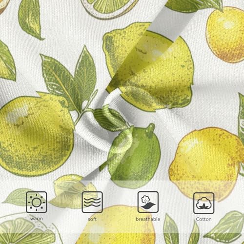 Wusikd Retro Lime Lemon Girls' Underwear Cotton Girls Briefs Soft Toddler Underwear 2T3