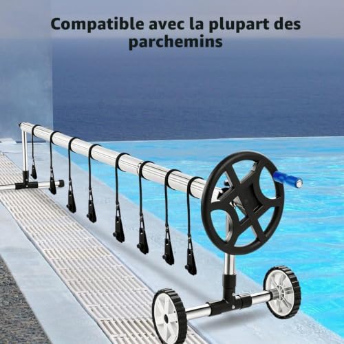EVBOTGEE Attache Bache Piscine et Clips, Enrouleur Bache Piscine Sangles, Clips Dentés à Forte Adhérence, pour Couvertures Solaires et Bâches – vue 6