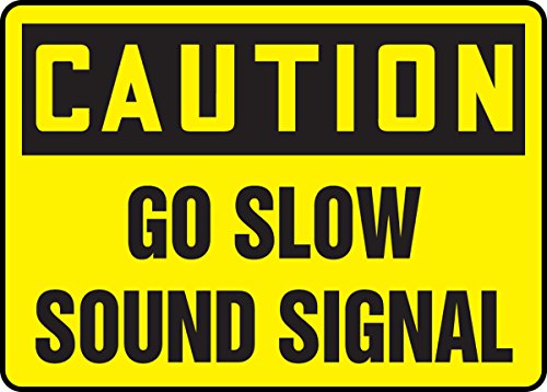 Panneau de sécurité Caution Go Slow Sound Signal pour réduire les risques d'accidents