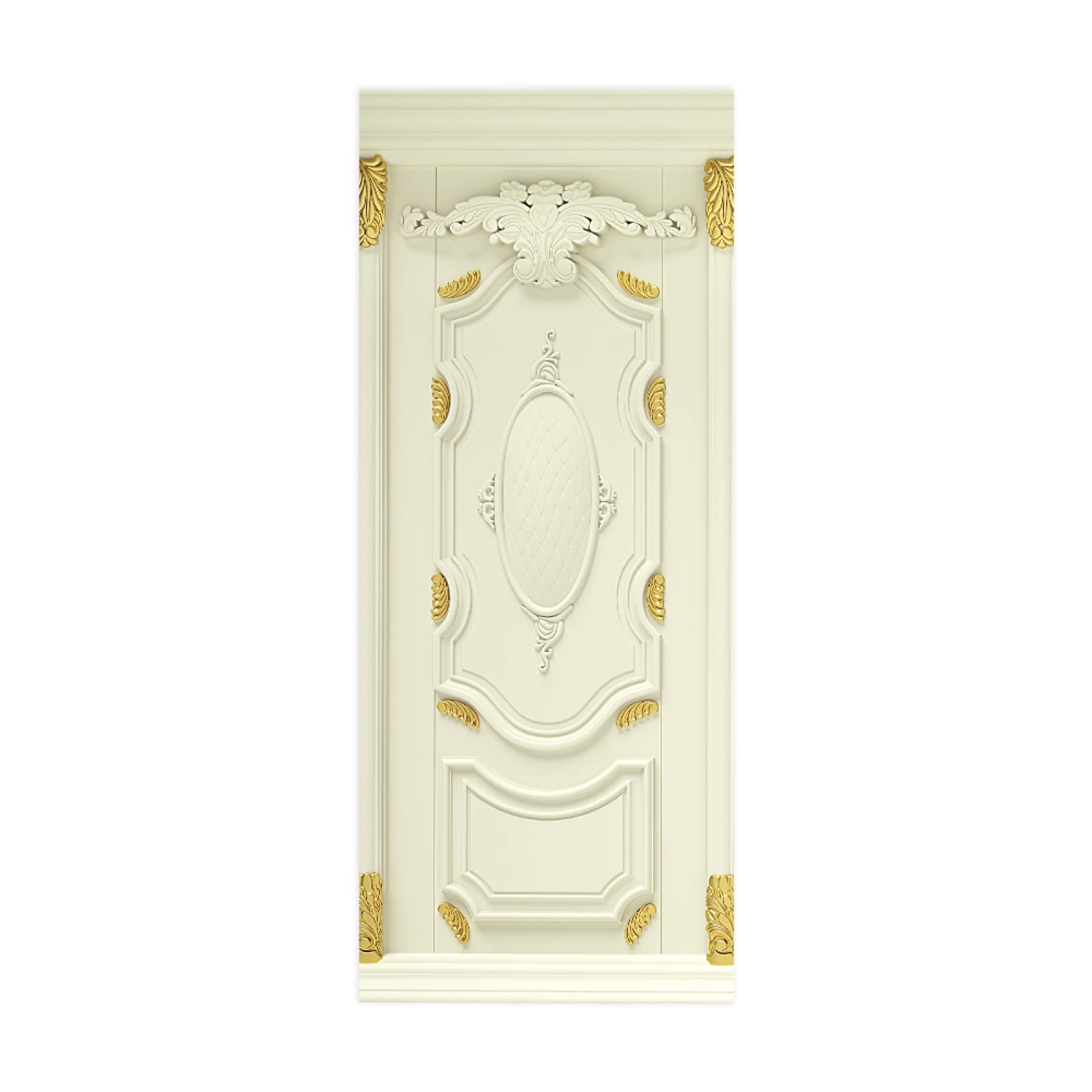 3D Door Mural Sticker Creative Gate W85 x H205 cm Interior Doors Modern Art Peel and Stick Removable Vinyl Decals for Home Decor