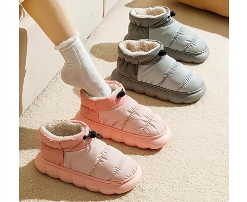 Sneaker Slippers for Women Warm House Fluffy Slippers Women Indoor and Outdoor Thickened Non-Slip Warm and Comfortable4