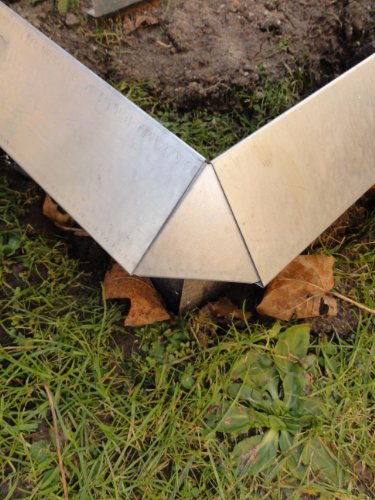 Schneckenzaun aus feuerverzinktem Metall, 24 Quadratmeter