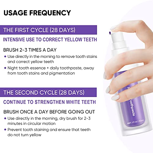 Scosvvi Purple Toothpaste For Teeth Whitening, V34 Color Corrector Toothpaste, Purple Teeth Whitening Toothpaste, Teeth Whitening Booster, V34 Color Corrector Toothpaste, Teeth Whitener #TOP5