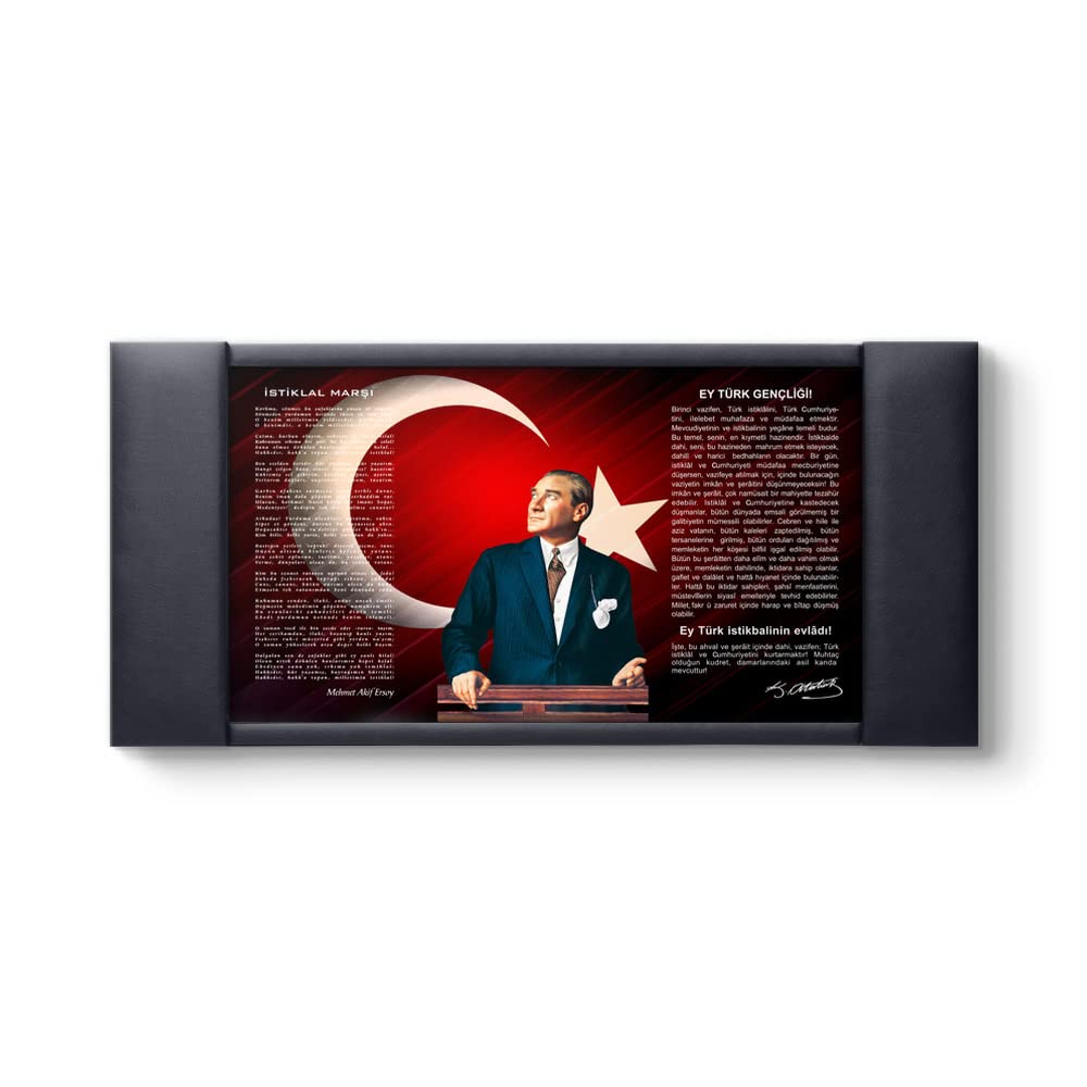 Atatürk - İstiklal Marşı - Gençliğe Hitabe Makam tablosu 100 x 55