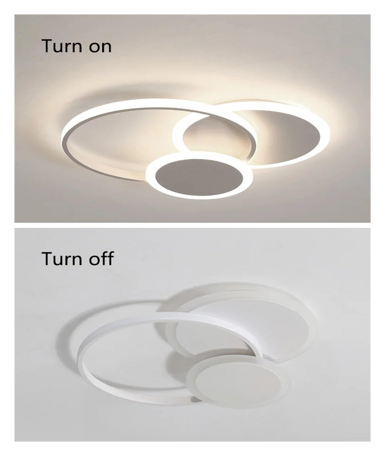 Lampa sufitowa do salonu nowoczesny luksusowy minimalistyczny minimalistyczny pierścień lampy do sypialni, nowoczesne