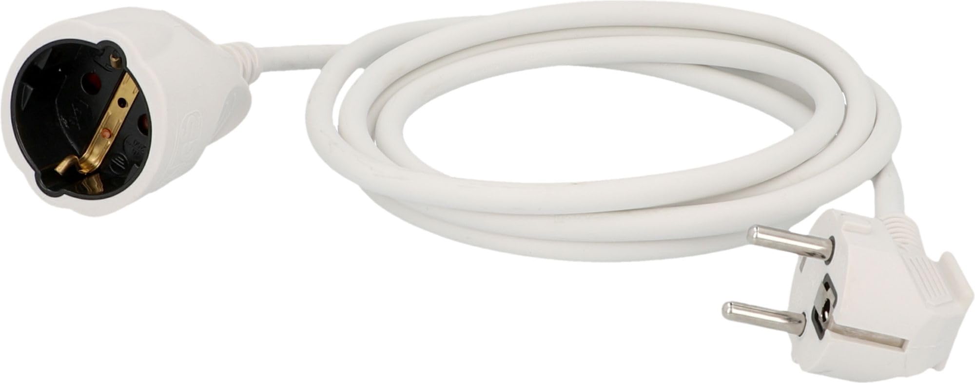 UNITEC Schuko-Verlängerung, H05VV-F3G 1,5mm², IP20, 2 m, weiß
