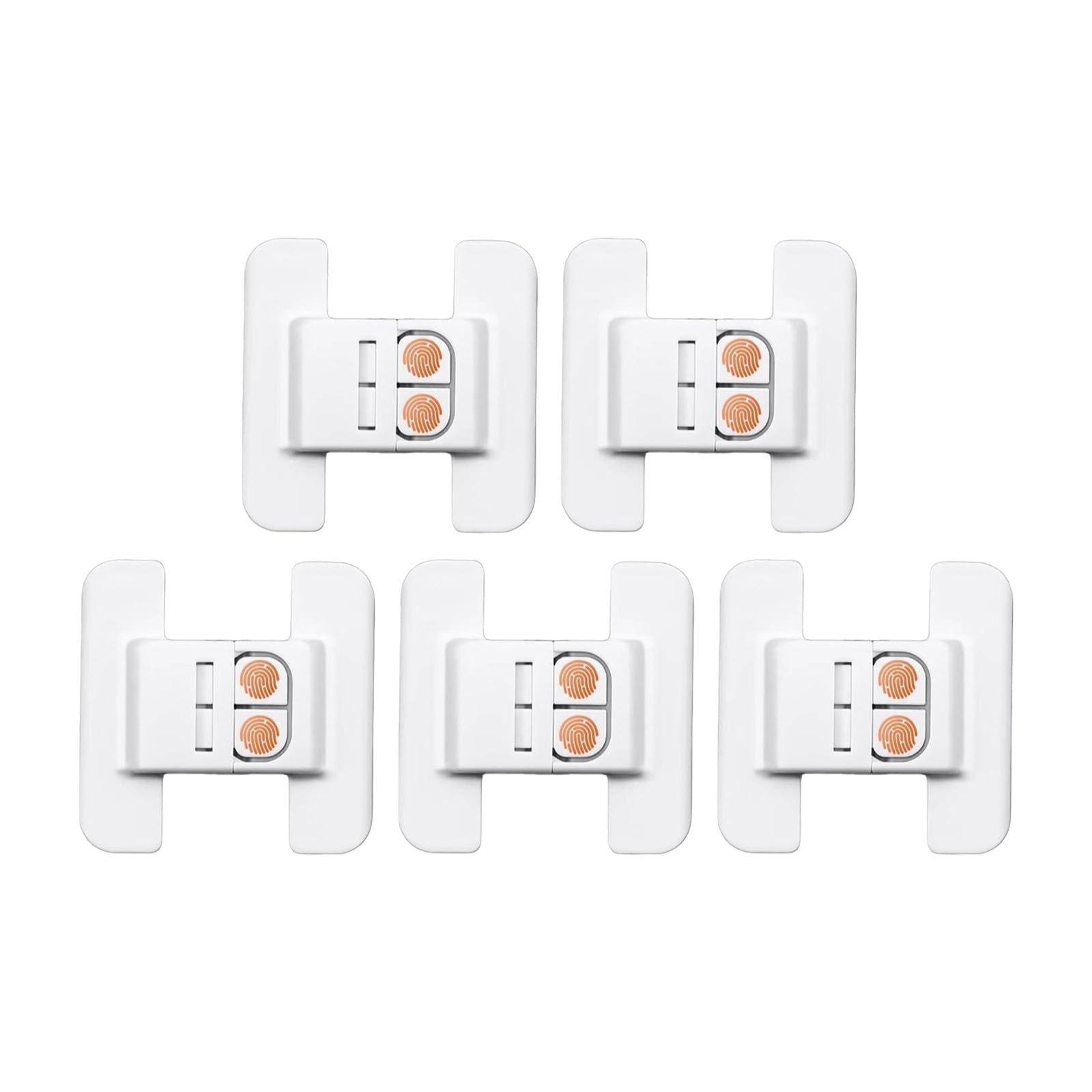 KHZen Set of 5 Fridge Door Closers Adhesive Installation Automatic Systemrs Energy Efficient Cabinet Drawer Household Tool Easy of Self-Closing Latches