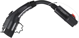 [Only for J1772 EVs] Lectron - Tesla to J1772 Charger Adapter, Max 40 Amp & 250V - Compatible with Tesla High Powered Connector, Destination Charger, and Mobile Connector Only (Black)