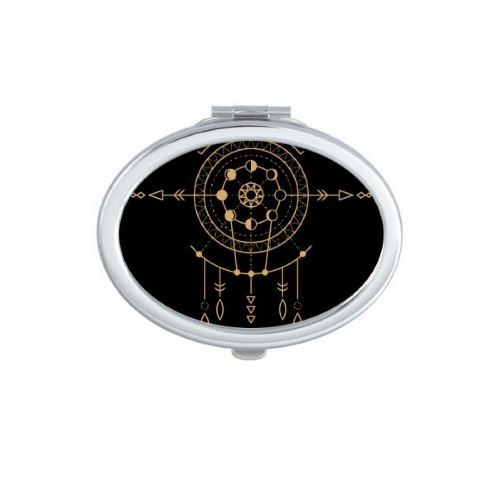 Miroir de poche mignon motif univers totem, l'idée de petit cadeau portable idéal