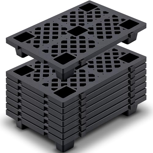 Singhoow 8-Pack Heavy Duty Plastic Pallets
