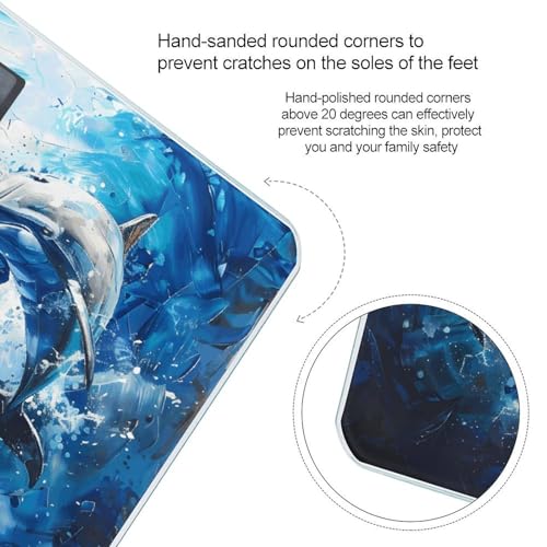 Báscula digital para baño Dolphins Art de vidrio templado miniatura 4