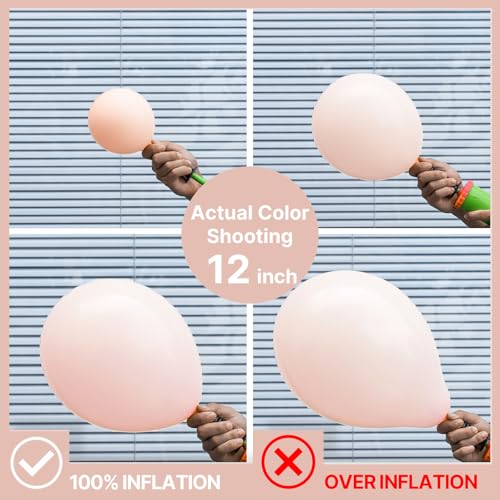 Image of PartyWoo Pastel Orange Balloons 100 pcs Different Sizes of 36 18 12 10 5 Inch Baby Pale Light Pink Peach Latex Balloon Arch Kit Garland for Wedding Baby Shower Birthday Party Decorations Orange-Q02