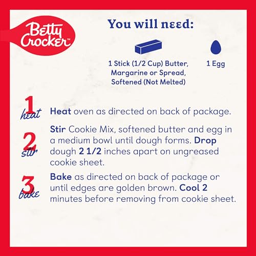 Image of Betty Crocker Chocolate Chip Cookies, Cookie Baking Mix, 17.5 oz