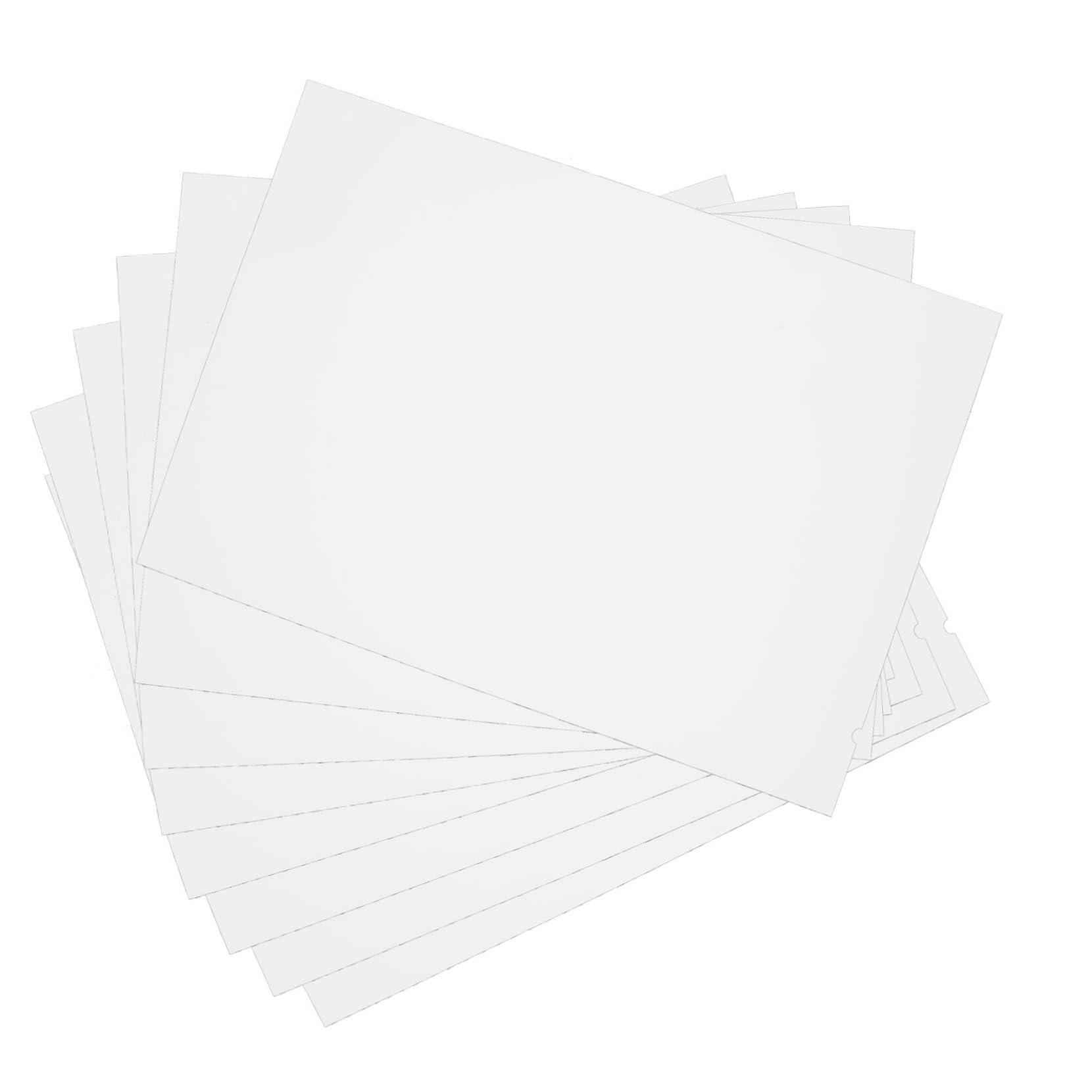 HOMSFOU 5 Set Carta Fotografica Lucida Doppia Faccia Per Stampanti Inkjet Resistente Graffi E Per Foto Pubblicità E Progetti Scolastici 10 Fogli*5