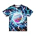 Ldvjkx Kids Baseball Shirt 3D Graphic T-Shirts Cool Crewneck Unisex Boys' Short Sleeve Lightning Baseball Tshirt for Boys Girls X-Small 6-8 Years