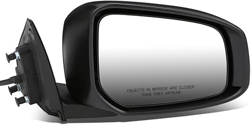 DNA Motoring OEM-MR-MI1321146 Espejo lateral plegable para pasajero derecho con ajuste accionado compatible con 2015-2016 Lancer, sin calefacción