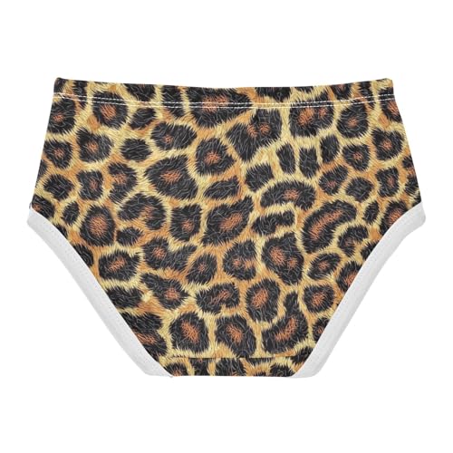 ZZKKO Leopard Print Girls Underwear Toddler Panties for Girls Comfort Brief Size 2-8T2