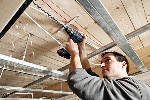 User Drilling Overhead with Bosch GSR 14.4 VLi