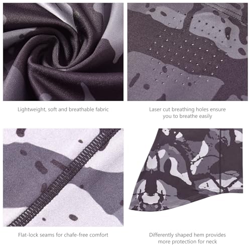 Image of BASSDASH UPF 50+ Breathable Neck Gaiter, Quick Dry Face Mask for Men Women