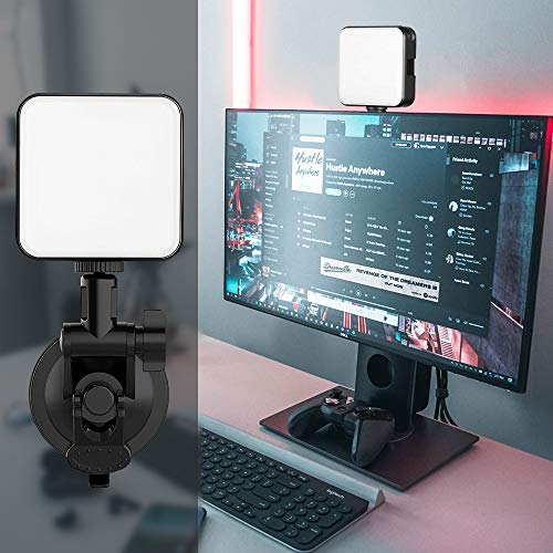 Video Conference Lighting Kit Led Video Light for Remote Working, Lighting for Video Conferencing, Zoom Calls, Broadcast, Live Streaming,Adjustable Video Light with Suction Cup 2020 Newest Upgrade