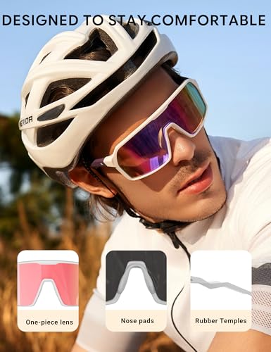 Image of BIRCEN Polarized Baseball Sunglasses for Sports: TR90 Lightweight Running Sunglasses Cycling Glasses for Outdoor Runners MTB