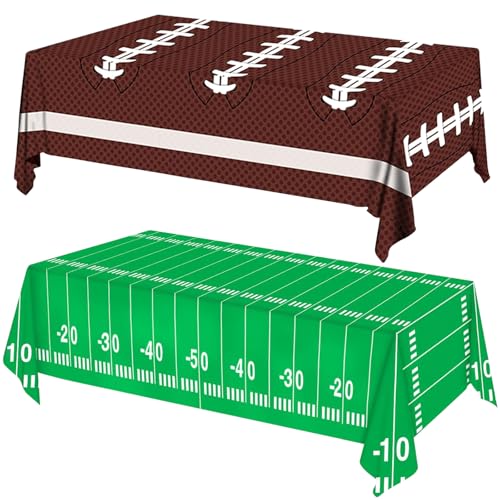 Football Party Decorations Disposable Tablecloth Plastic Touchdown...