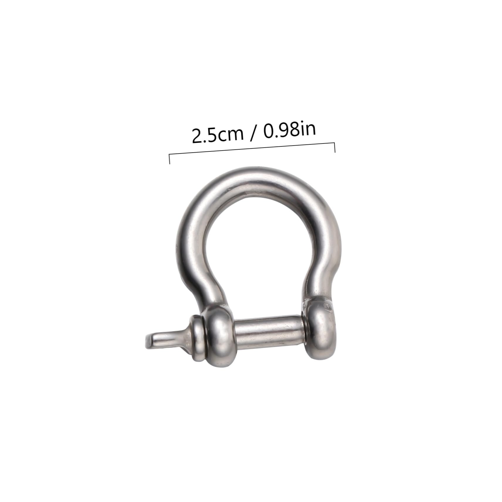 GRIRIW D-Ring Shackles in Horseshoe Shape 4pcs Stainless Steel Shackles for Long-Lasting Use