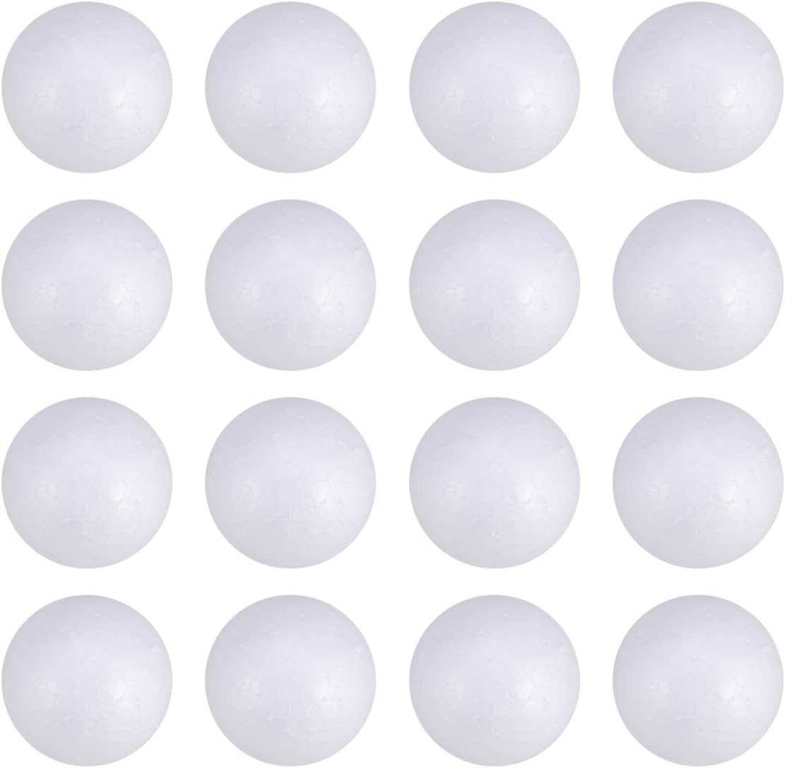 50 Pcs Foam Balls Balls 2.4 Inches Craft Foam for Art and Craft Wedding Decoration School Projects Valentine's Day and Party Decorations