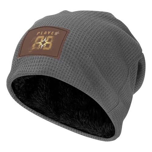 Bonnet extensible gris unisexe Lifestyles avec doublure peluche