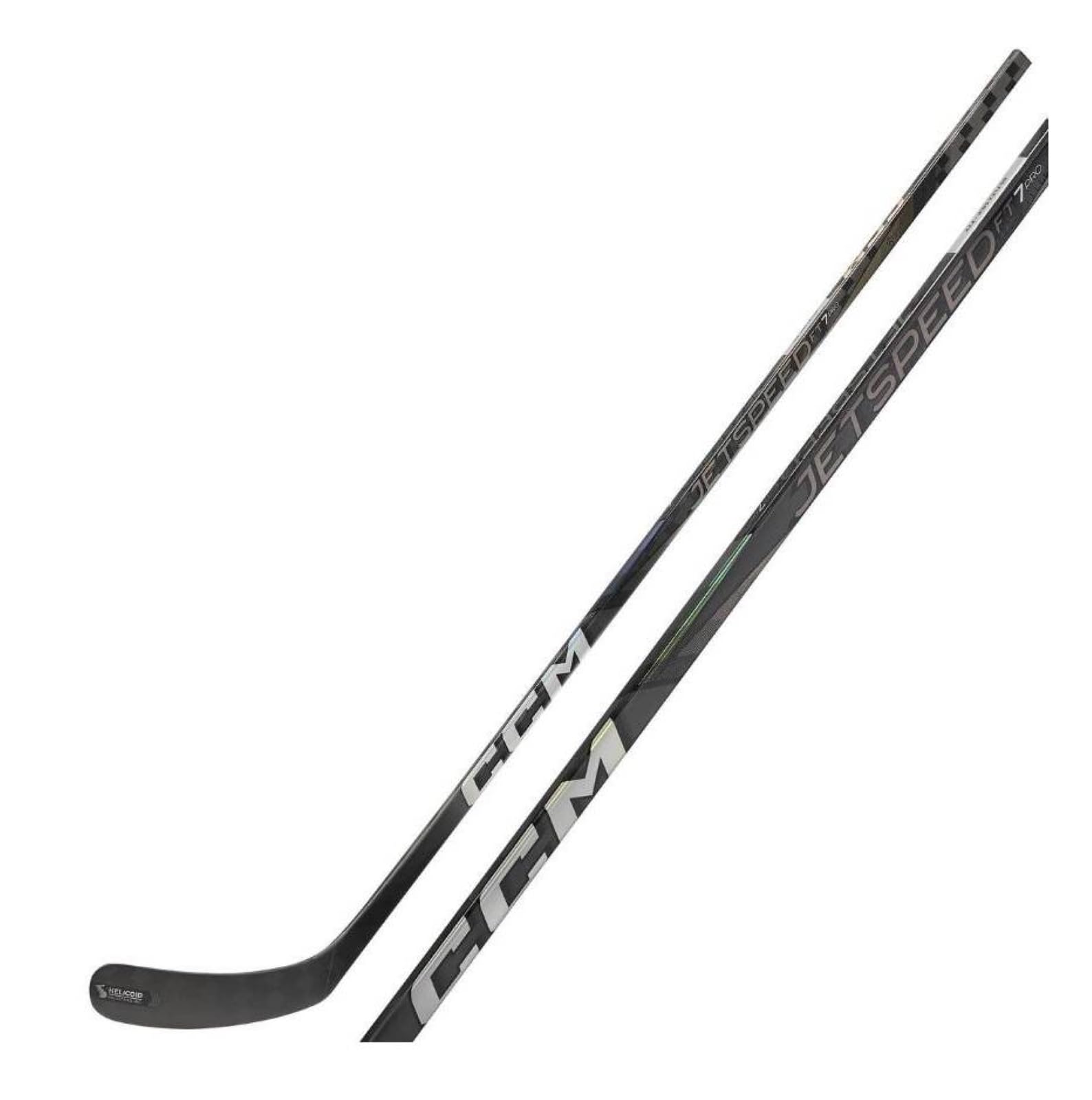 CCM JetSpeed FT7 PRO Senior Custom Crosse de hockey sur glace Chromé
