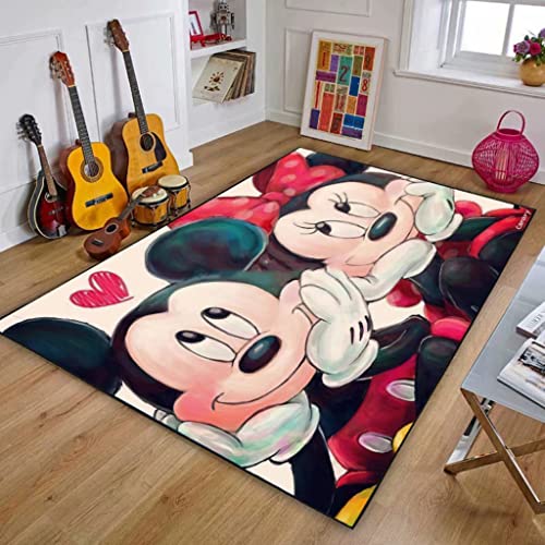 TONATO 3D Kids Room Decor Mickey Minnie Matte Waschmaschine Teppich Jungen Mädchen Wohnzimmer...