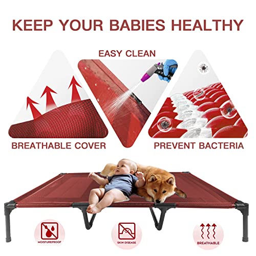 Suddus Elevated Dog Beds Waterproof Outdoor, Portable Raised Dog Bed, Dog Bed Off The Floor, Dog Bed Easy Clean Indoor Or Outdoor Use, Multiple Sizes #TOP4