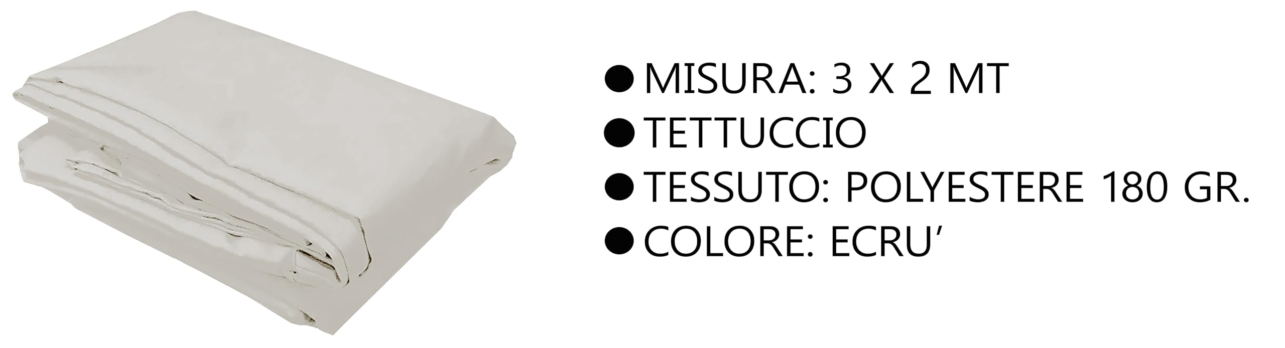 Greenwood - Telo di ricambio per gazebo GAZ363, 3X2m, antivento, poliestere 180 gr., colore: ecrù