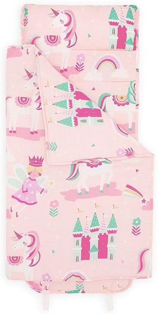 Bloomsbury Mill - Nap Mat for Toddlers and Kids - Pillow, Mat and Blanket Included - Ultimate Sleeping Bags for Nursery, Nap Time, Adventure and Sleepovers - Travel Essentials 135 x 50 cm Unicorn