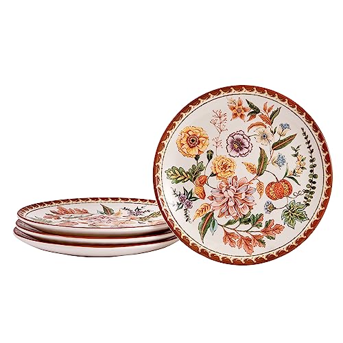 Bico Blooming Moment Salad Plates Set of 4, 8.75 Inch Ceramic Dessert Plates for Salad, Appetizer, Side Dishes, Microwave and Dishwasher Safe, Gift for Housewarming and Thanksgiving Bico Blooming Moment Salad Plates Set of 4, 8.75 Inch Ceramic Dessert Plates for Salad, Appetizer, Side Dishes, Microwave and Dishwasher Safe, Gift for Housewarming and Thanksgiving