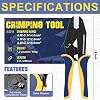 haisstronica Crimping Tool for Solar Connectors+25PCS Solar Crimping Tool Kit