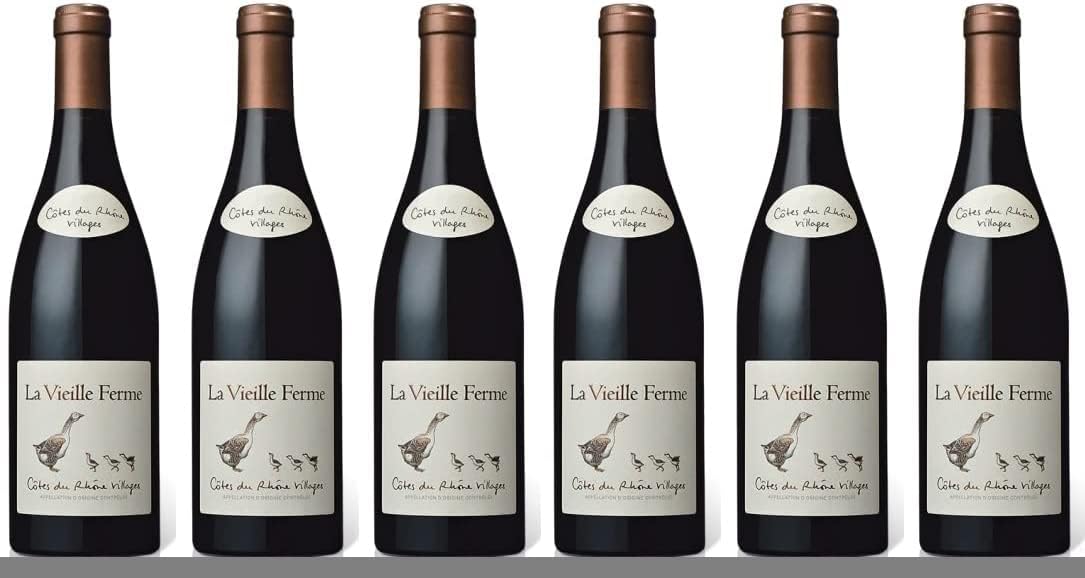 6x 0,75l - 2022er - Famille Perrin - Côtes-du-Rhône Villages A.O.P. - Frankreich - Rotwein trocken