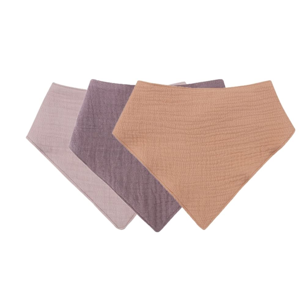 Organic Cotton Baby Bandana Dribble Bibs with 2 Adjustable Button, Infant Bibs Super Soft and Absorbent for Boys Girl