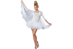 Ethereal Female Angel Wings and Cape